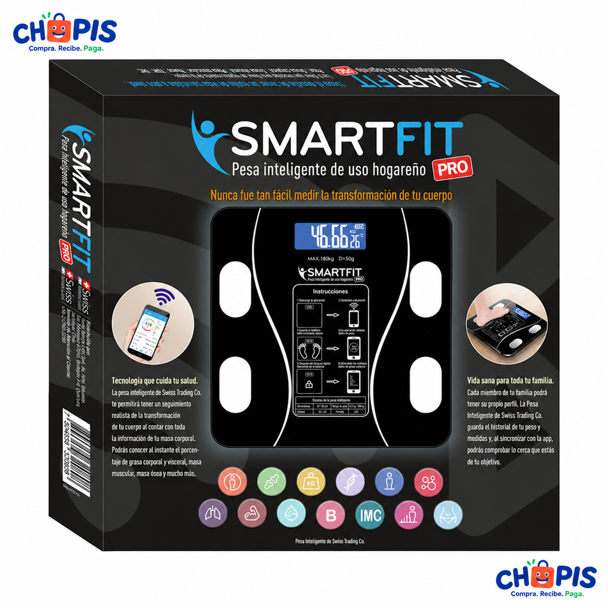 Smart Fit Pro Pesa Inteligente con app
