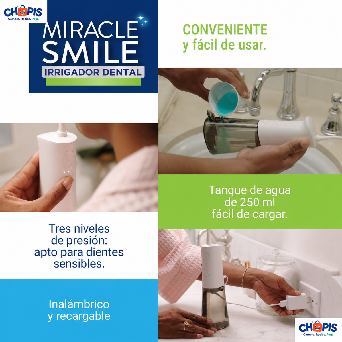Miracle Smile Irrigador Dental