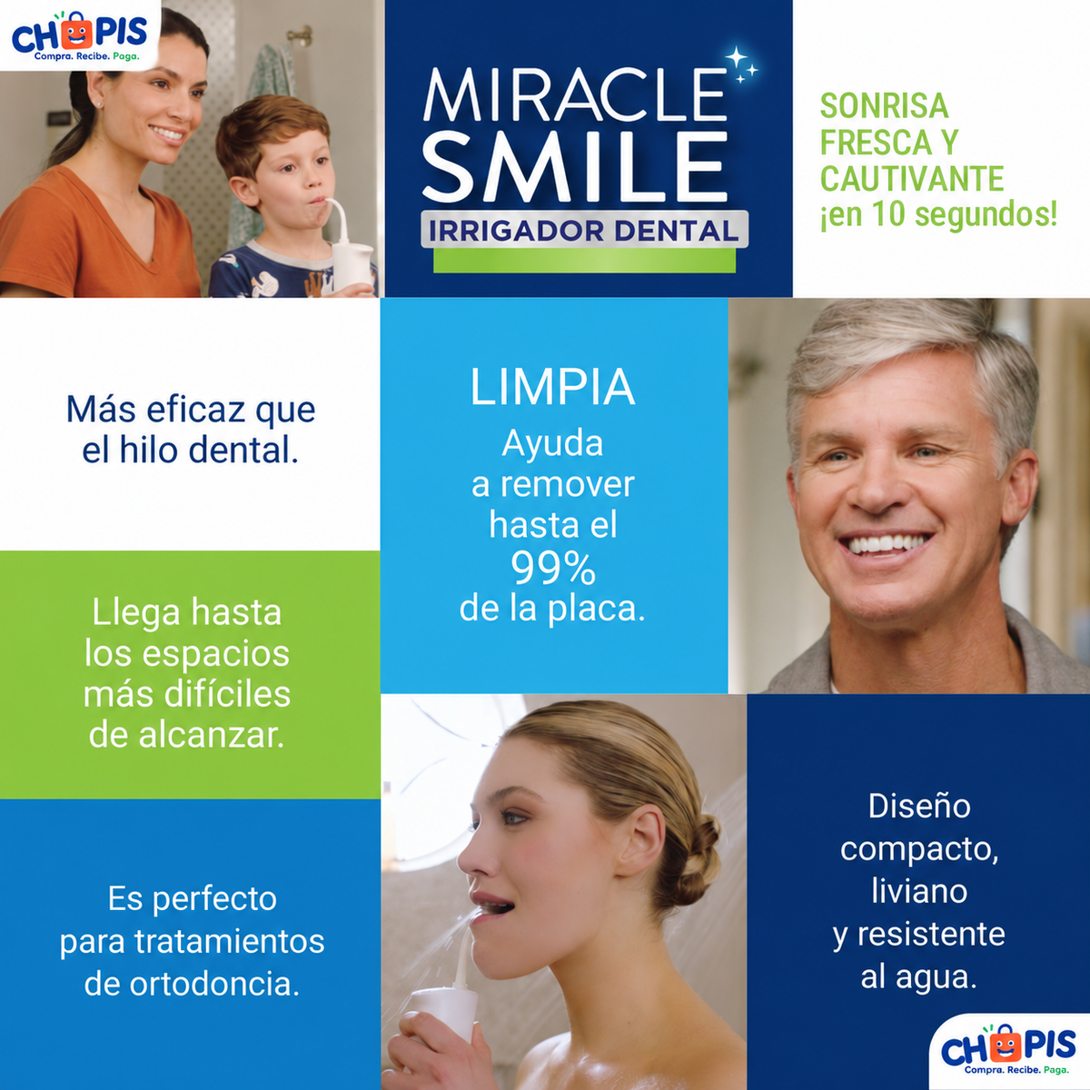 Miracle Smile Irrigador Dental