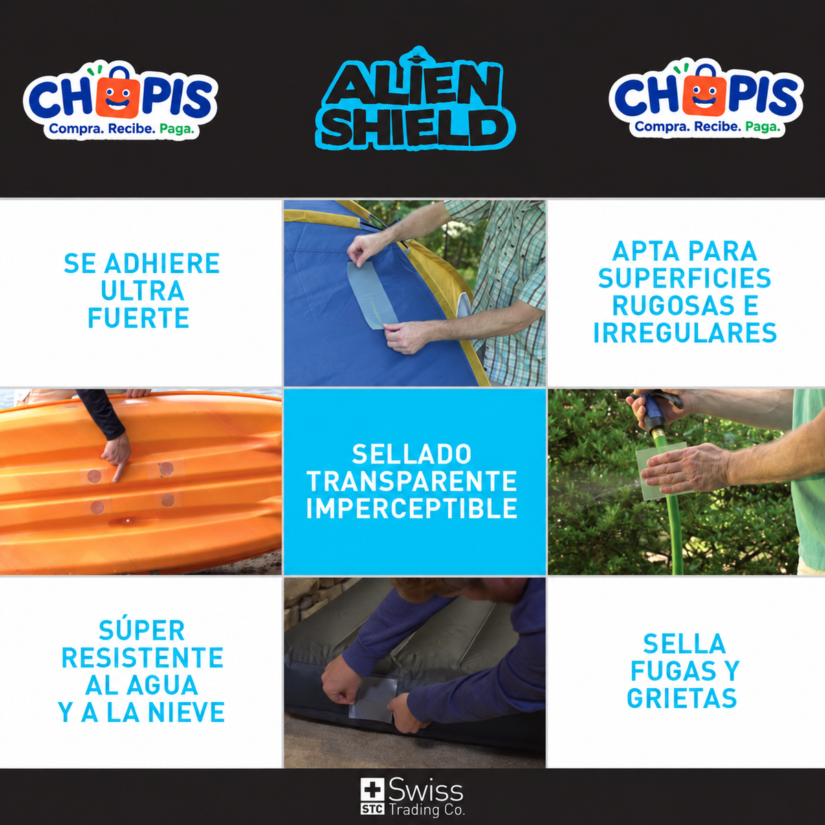 Alien Shield Cinta Sella Todo x 3 Rollos