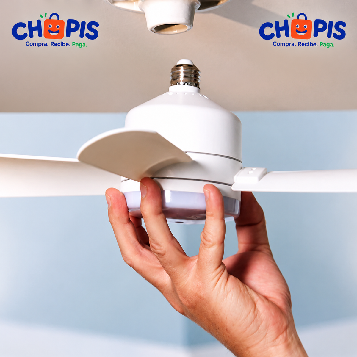 Socket Fanlight Ventilador con luz VN