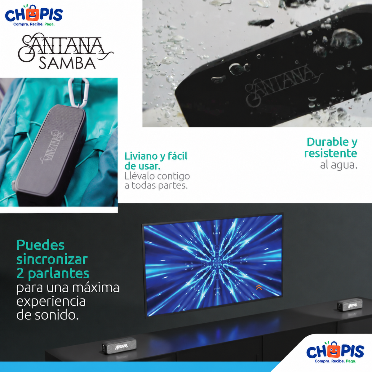 Santana Samba Parlante Bluetooth 5.1