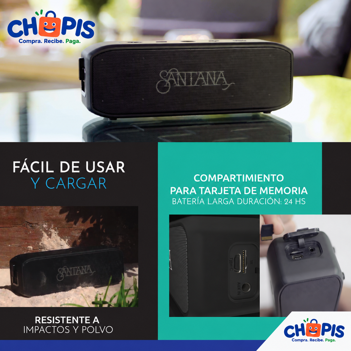 Santana Samba Parlante Bluetooth 5.1