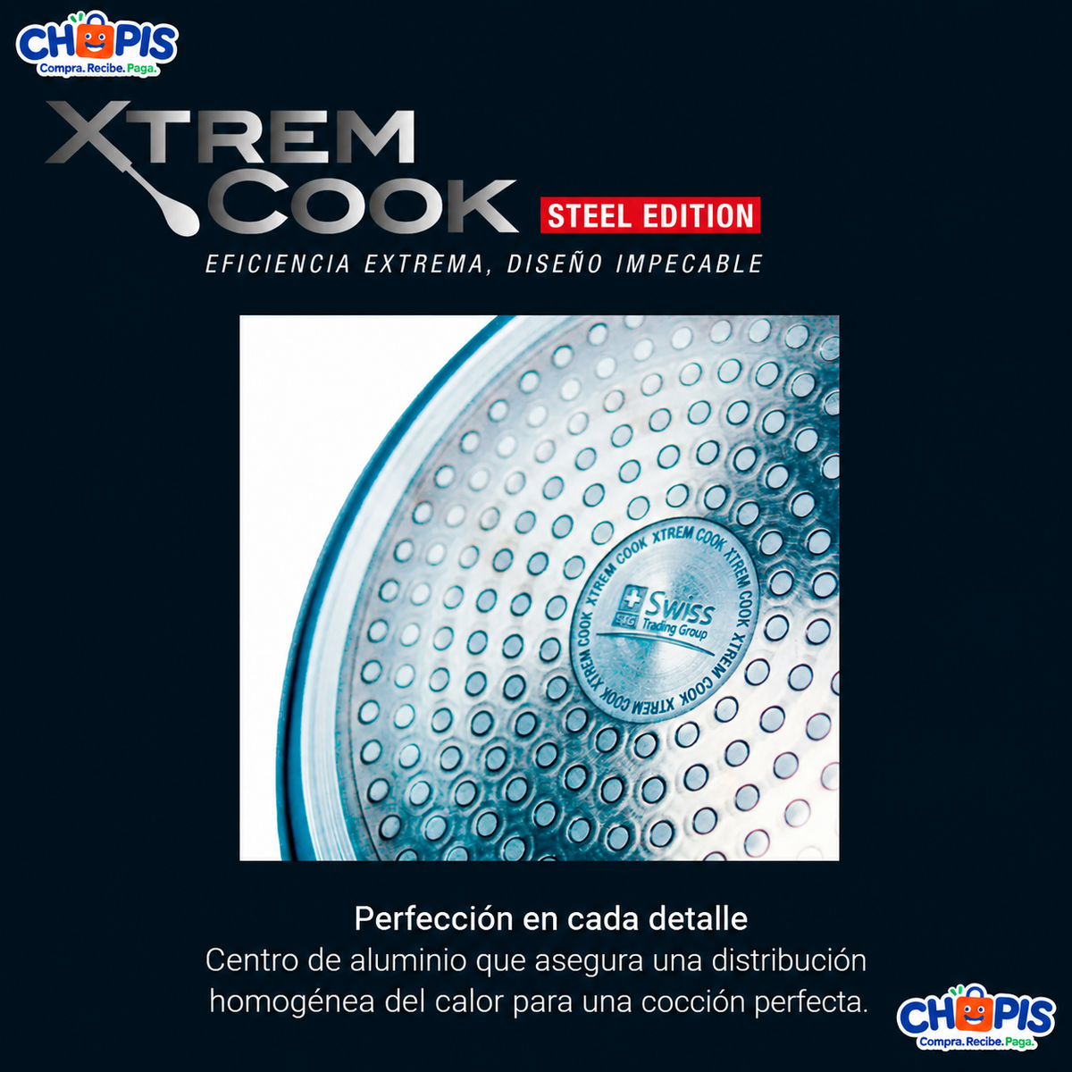 Ollas y Sartenes Xtrem Cook Steel 4 Pz