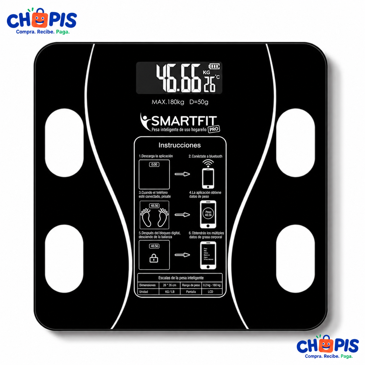 Smart Fit Pro Pesa Inteligente con app